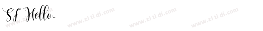 SF Hello字体转换